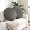 vidaXL Coussins de si&egrave;ge 2 pcs Gris clair &Oslash; 80 cm
