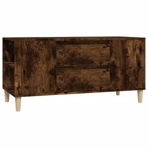 vidaXL Meuble TV Ch&ecirc;ne fum&eacute; 102x44,5x50 cm Bois d'ing&eacute;nierie