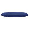 vidaXL Coussin de Dos Bleu police 120 x 50 cm Tissu en velours c&ocirc;tel&eacute;