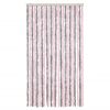 vidaXL Rideau anti-mouches gris argent&eacute; et rose 100x220 cm chenille