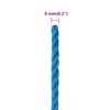vidaXL Corde de travail Bleu 6 mm 25 m Polypropyl&egrave;ne