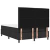 vidaXL Lit &agrave; ressorts avec matelas Noir 160 x 200 cm tissu
