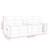 vidaXL Fauteuil de massage inclinable porte-gobelet 4places gris clair