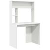vidaXL Bureau Blanc Bois d'ing&eacute;nierie 91 x 50 x 149 cm