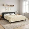 vidaXL Duvet d'hiver Cr&egrave;me 220 x 240 cm Microfibre et polaire Teddy