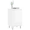 vidaXL Buffets 2 pcs blanc brillant 40x35x70 cm bois d'ingénierie