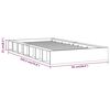 vidaXL Cadre de lit sans matelas gris 75x190 cm bois massif