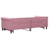 vidaXL Lit de jour avec gigogne sans matelas rose 90x200 cm