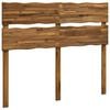 vidaXL T&ecirc;te de lit en bois brut ROSTOCK Naturel 135 cm