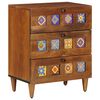 vidaXL Cabinet de chevet Marron 50 x 33 x 62 cm Bois de mangue massif
