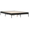 vidaXL Cadre de lit sans matelas noir 120x190 cm