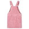 Robe salopette pour enfants velours côtelé rose clair 116