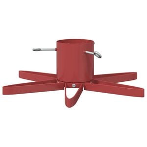 vidaXL Pied de Sapin de No&euml;l Rouge 50 x 50 x 15,5 cm Acier