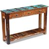 vidaXL Table console Bois de r&eacute;cup&eacute;ration massif 120x30x76 cm