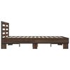 vidaXL Cadre de lit sans matelas ch&ecirc;ne marron 120x190 cm