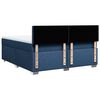 vidaXL Sommier &agrave; lattes de lit avec matelas Bleu 180x200 cm Tissu