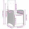 vidaXL Ensemble de salle &agrave; manger pour jardin 7 pcs Gris clair
