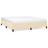 vidaXL Cadre de lit sans matelas cr&egrave;me 160x200 cm tissu