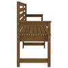 vidaXL Banc de jardin marron miel 203,5x48x91,5 cm bois de pin massif