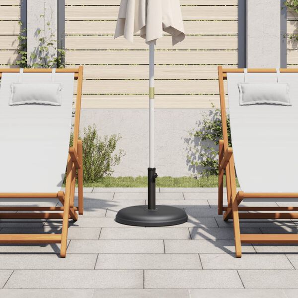 vidaXL Base de parasol pour m&acirc;ts &Oslash;32/35/38 mm 15 kg rond