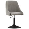 vidaXL Chaises &agrave; manger lot de 4 Gris clair Velours