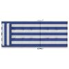 vidaXL Coussins de chaise &agrave; dossier haut lot de 6 rayures bleu/blanc