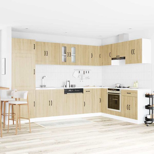 vidaXL Armoire de cuisine Kalmar Ch&ecirc;ne Sonoma 80 x 46 x 81,5 cm