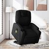 vidaXL Fauteuil inclinable de massage &eacute;lectrique Noir Tissu