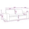 vidaXL Canap&eacute; 180cm Gris fonc&eacute; M&eacute;tал
