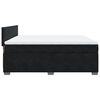 vidaXL Sommier &agrave; lattes de lit avec matelas Noir 180x200 cm Velours