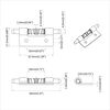 vidaXL Serrure 1800 pcs Argent&eacute; 46 x 17 x 1,2 mm Acier