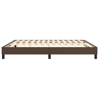 vidaXL Cadre de lit sans matelas marron 180x200 cm similicuir