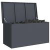 vidaXL Bo&icirc;te de Rangement Ext&eacute;rieure Anthracite 100 x 50,5 x 50 cm