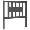 vidaXL T&ecirc;te de lit Gris 106x4x100 cm Bois massif de pin