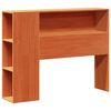 vidaXL Tête de lit avec rangement cire marron 75 cm bois massif de pin
