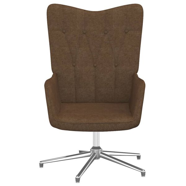 vidaXL Chaise de relaxation Marron Tissu