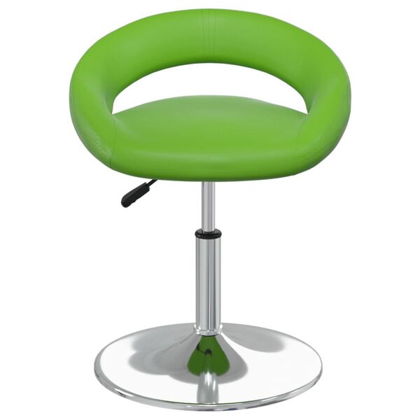 vidaXL Tabouret de bar Vert Similicuir