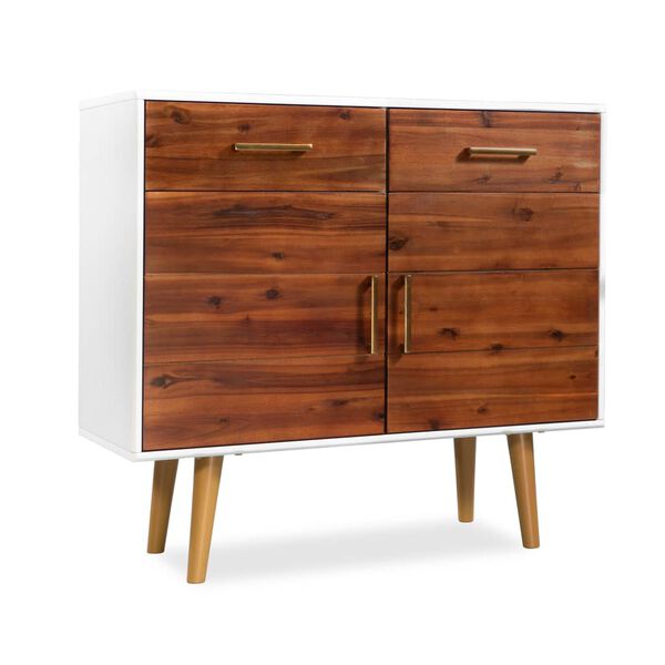 vidaXL Buffet Bois d'acacia massif 90x33,5x83 cm