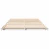 vidaXL Cadre de lit sur&eacute;lev&eacute; Blanc 135 x 190 cm Bois massif en pin