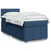 vidaXL Sommier &agrave; lattes de lit avec matelas Bleu 90x200 cm Tissu