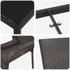 vidaXL Ensemble de salle &agrave; manger pour jardin 5 pcs Marron