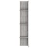 vidaXL Meuble TV sonoma gris 152x22x113 cm bois d'ing&eacute;nierie