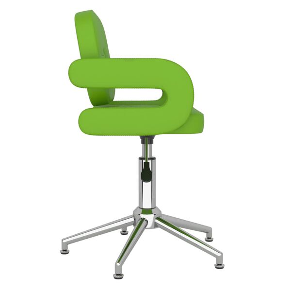 vidaXL Chaises pivotantes &agrave; manger lot de 4 vert similicuir