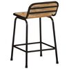 vidaXL Tabourets de bar lot de 2 pcs bois massif manguier brut