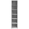 vidaXL Buffet haut sonoma gris 40x41x185 cm bois d'ing&eacute;nierie