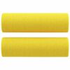 vidaXL Ensemble de canap&eacute;s 3 pcs avec coussins jaune clair tissu