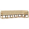 vidaXL Ensemble de canap&eacute;s d'ext&eacute;rieur 6 pc Blanc et Beige