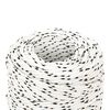 vidaXL Corde de bateau tress&eacute; Blanc 2 mmx250 m Polyester
