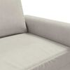 vidaXL Canap&eacute; &agrave; 2 places Cr&egrave;me 140 cm Velours