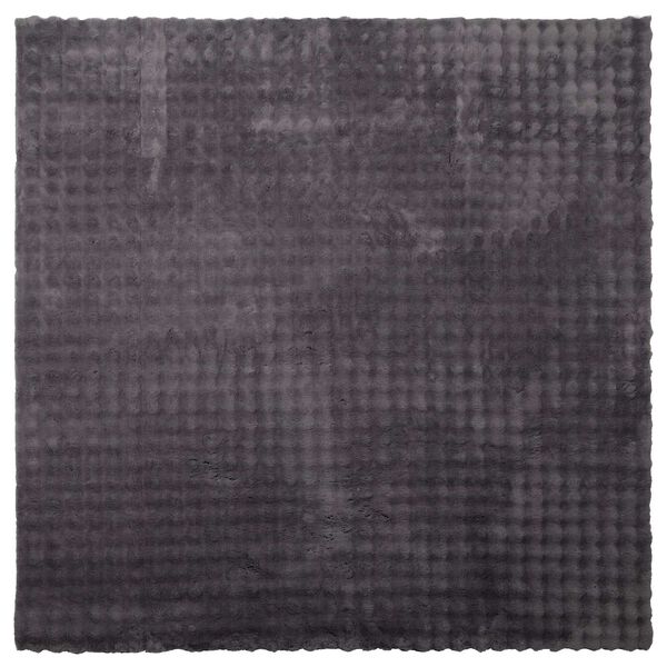 vidaXL Tapis de surface Carr&eacute; HUARTE Anthracite 200 x 200 cm Polyester
